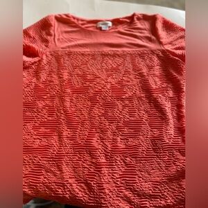 Calvin Klein Coral Textured Top
